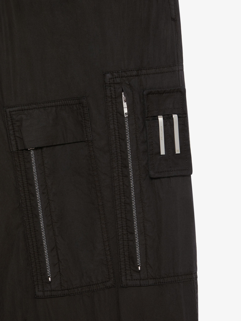 PANTS IN POPLIN WITH MULTI ZIPPED POCKETS 5