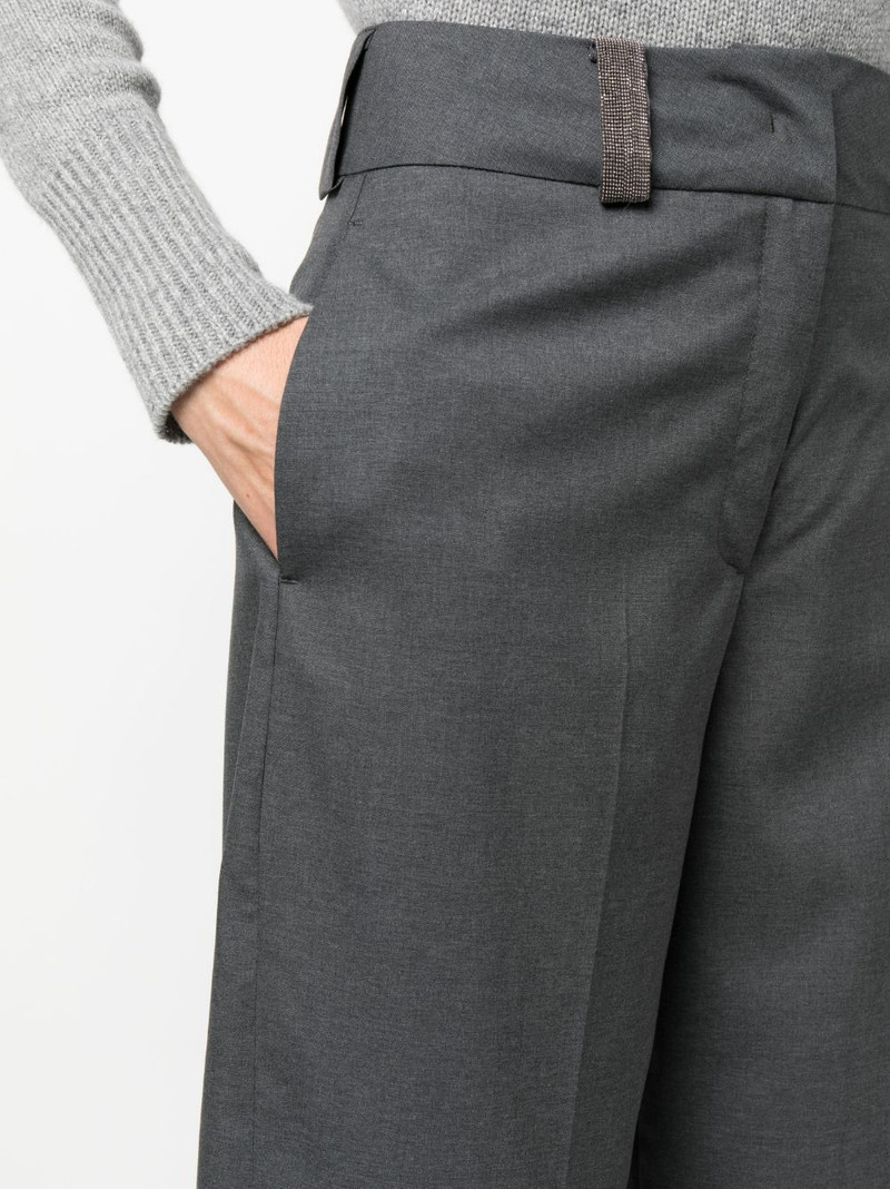 pressed-crease wool cropped trousers 5