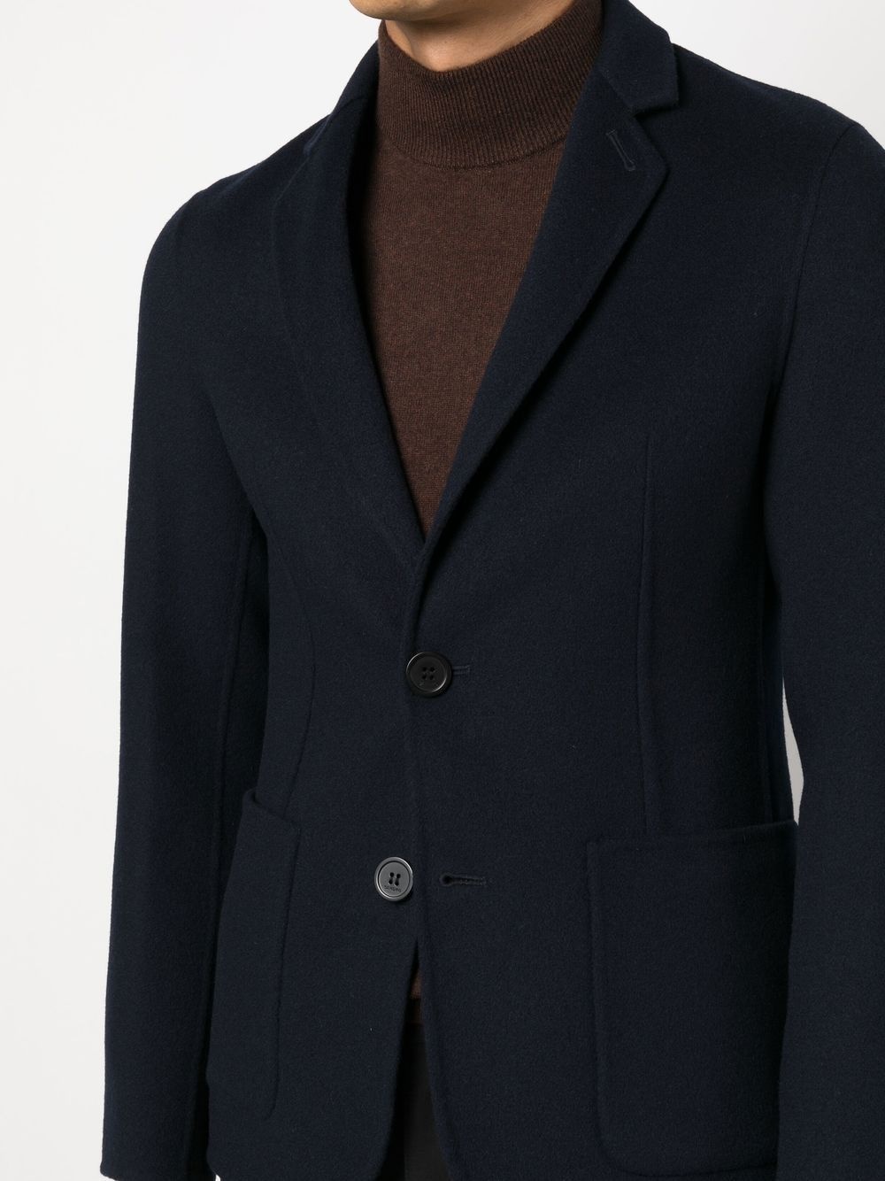 single-breasted fitted blazer - 5