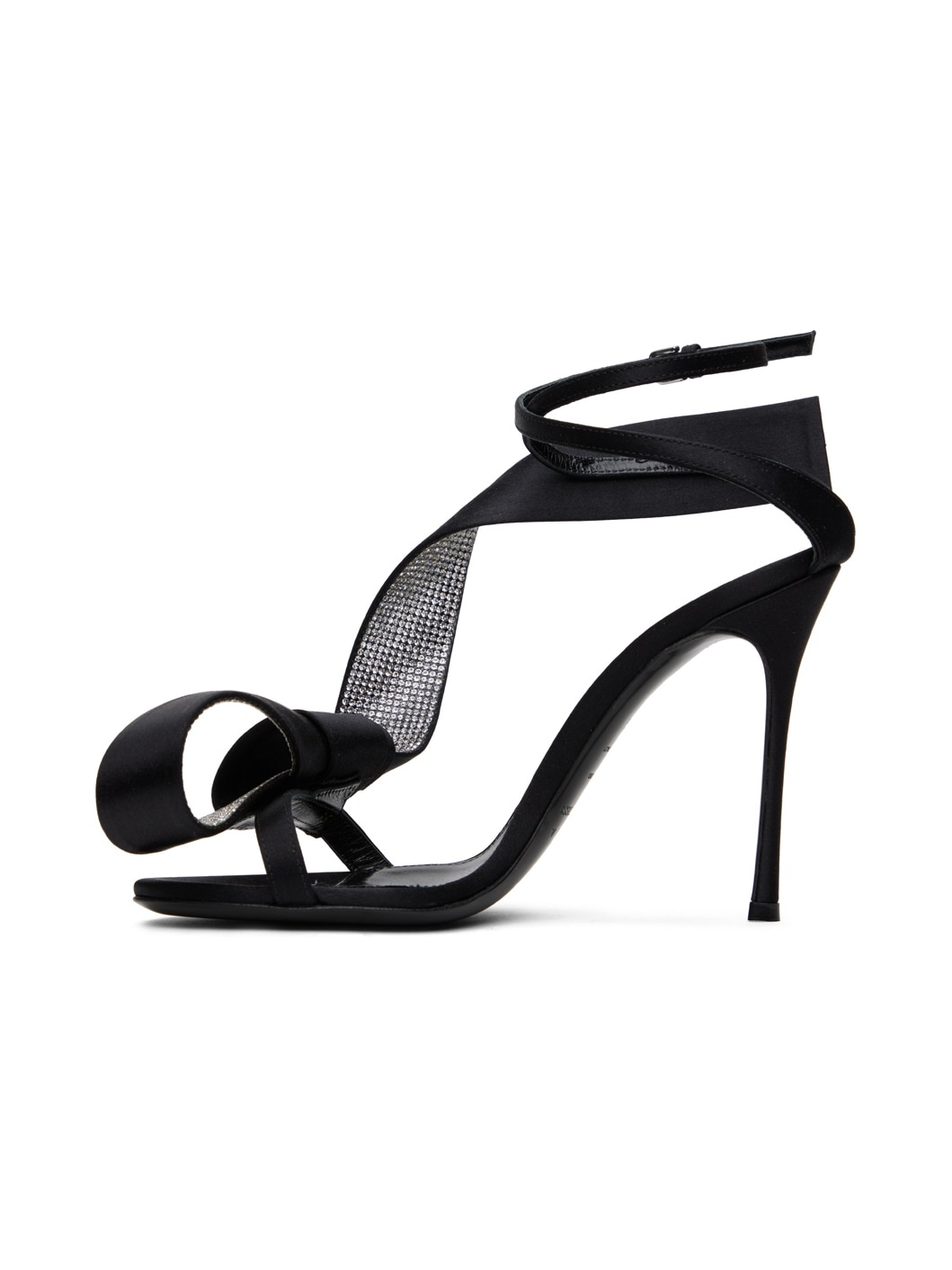 Black Sergio Rossi Edition Marquise Heeled Sandals - 3