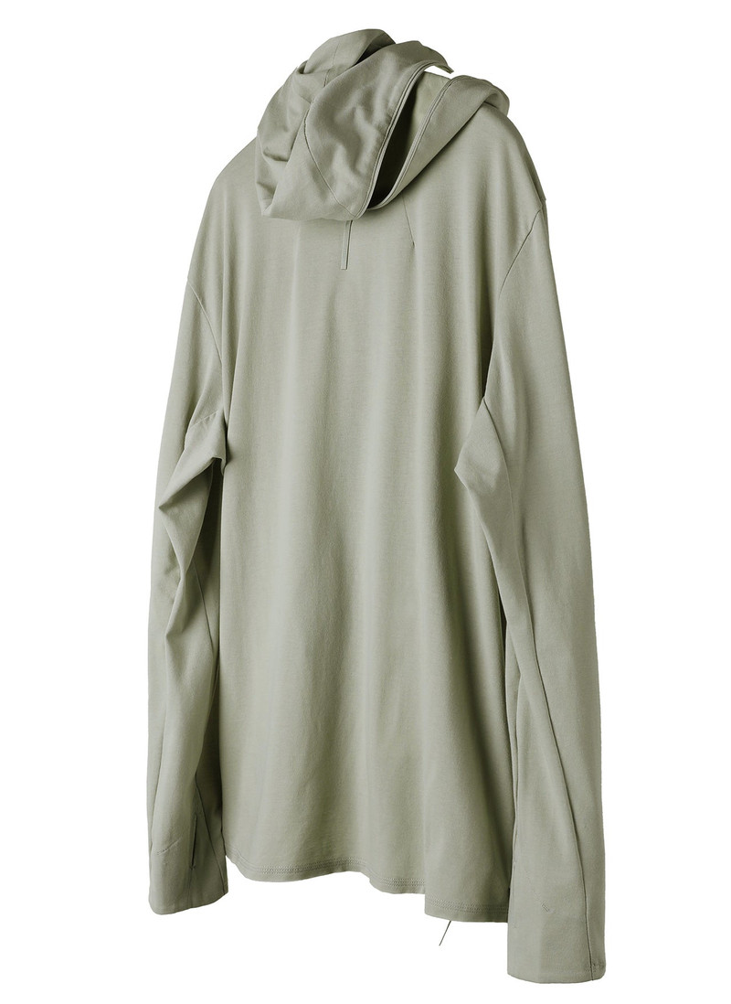 6.0 HOODIE CENTER (GREY GREEN) 6