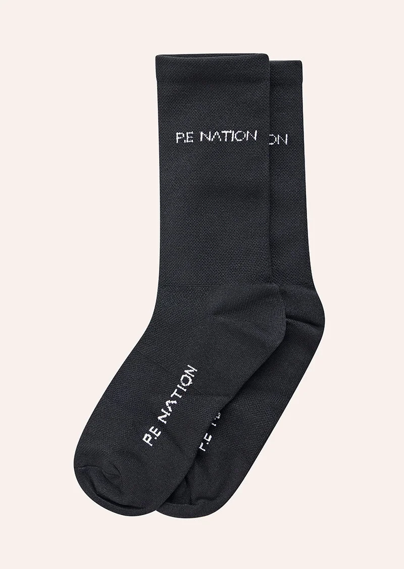 AERO RUNNING SOCK IN BLACK - 1