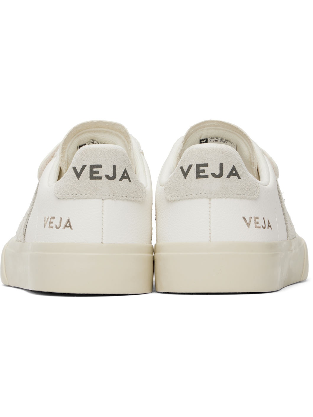 White & Gray Recife Leather Sneakers - 2