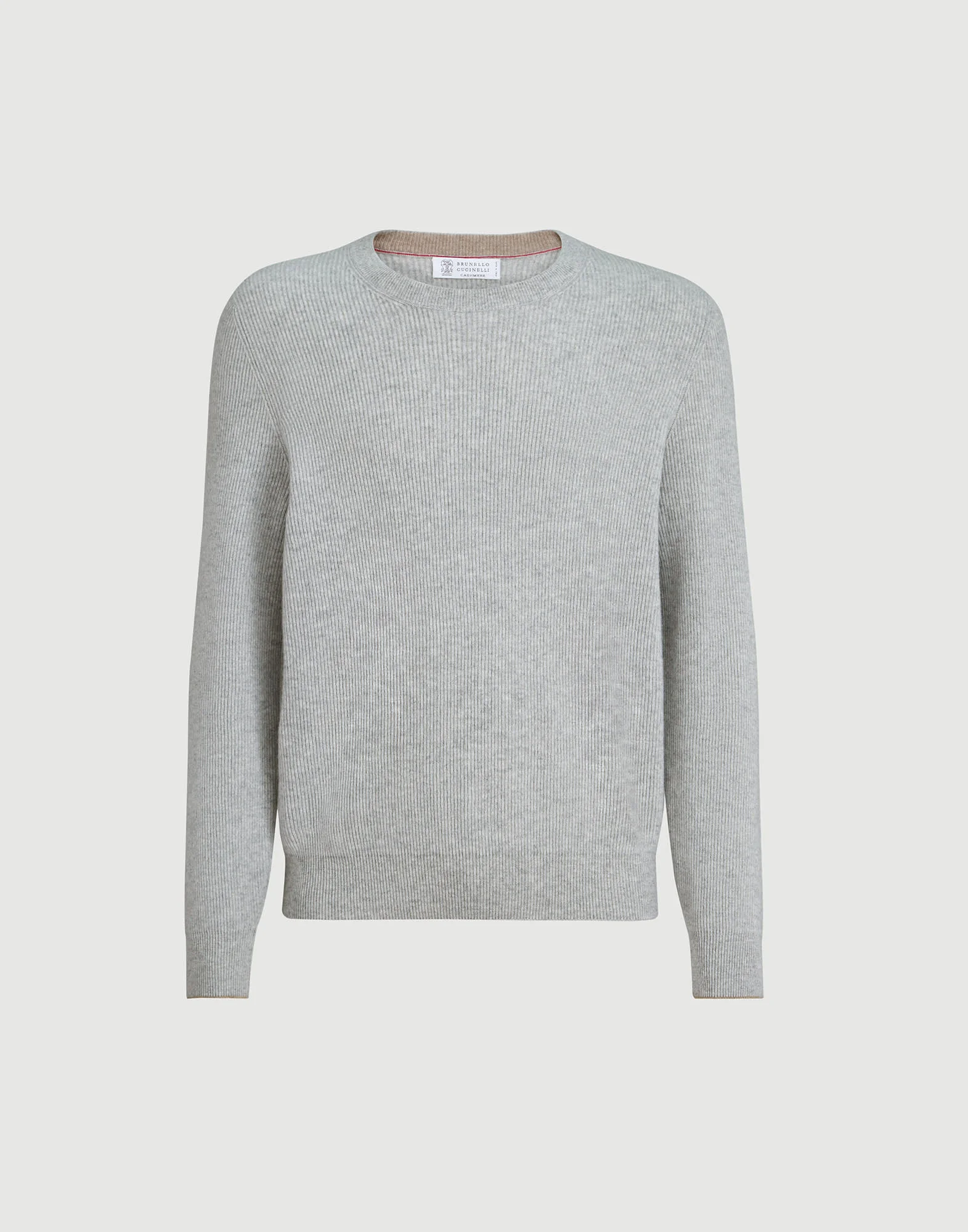 Cashmere English rib sweater - 1