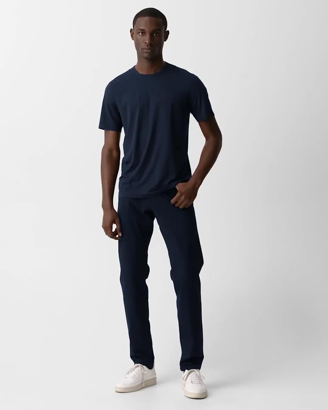 Crewneck Tee in Perform Jersey - 7