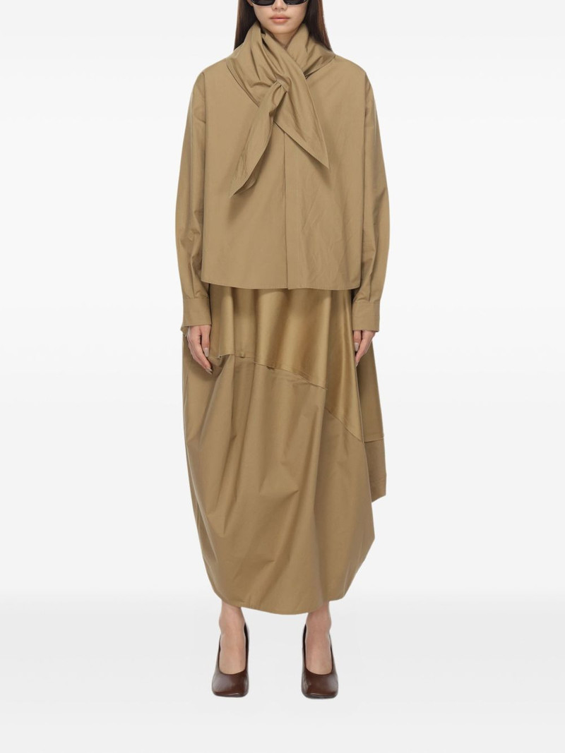 Carven draped panelled midi skirt outlook