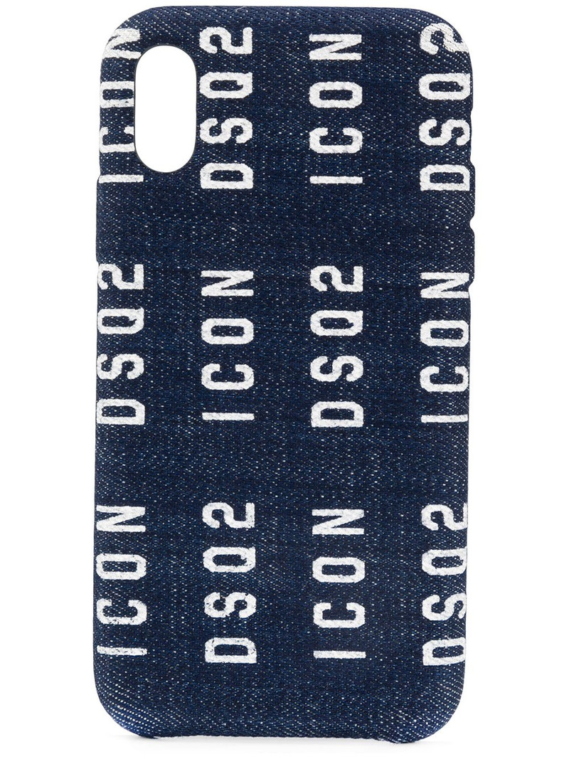 denim logo iPhone X case 1
