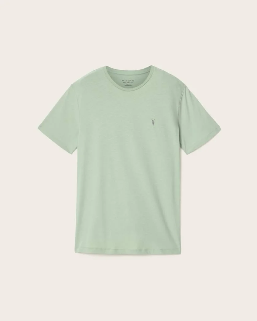 BRACE BRUSHED COTTON CREW NECK T-SHIRT - 1