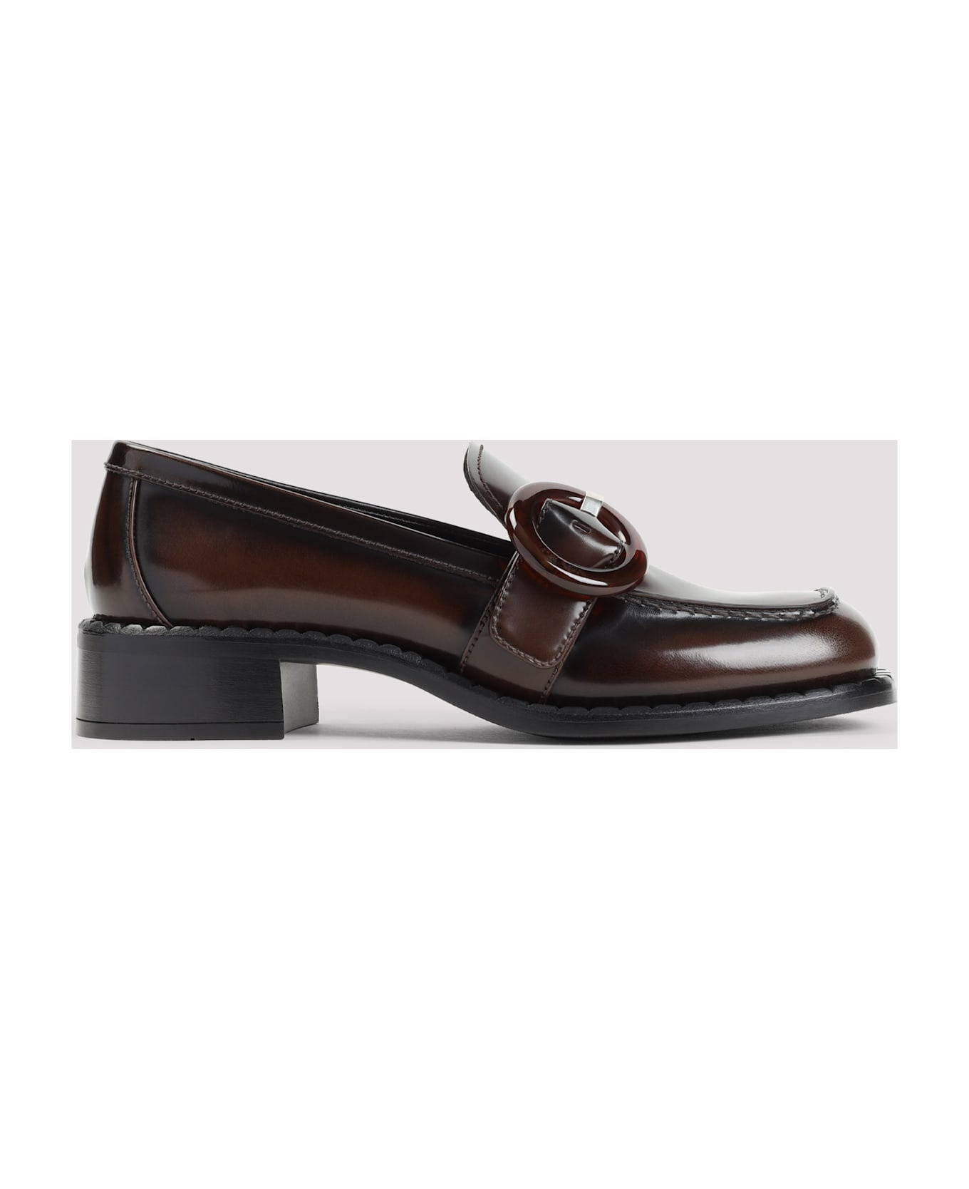 Brown Leather Loafers - 3
