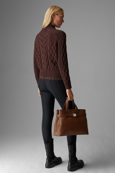 Natalie Knitted pullover in Brown - 3