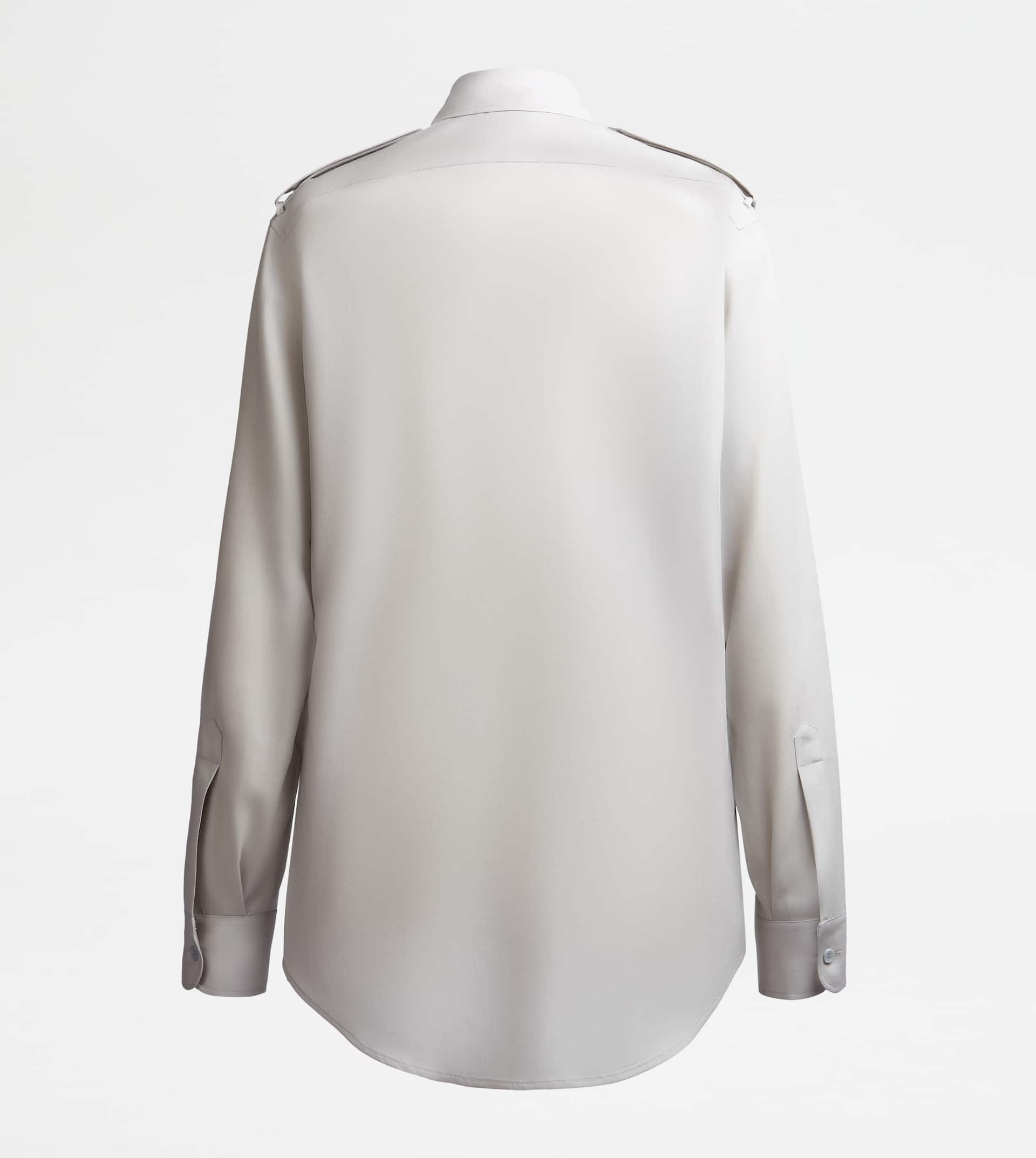 SHIRT IN WOOL - BEIGE - 2