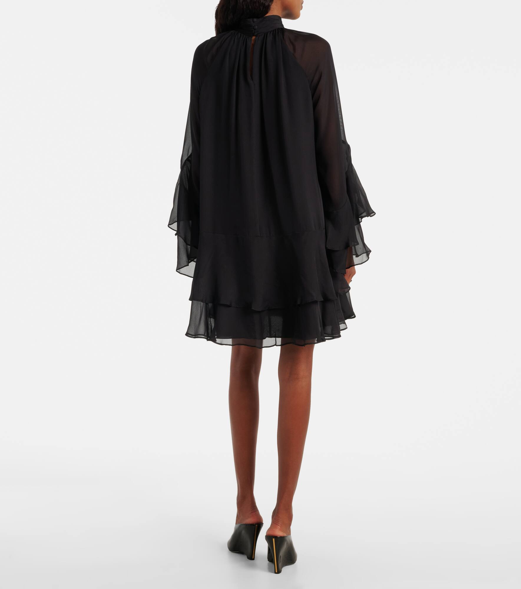 Adlington ruffled silk minidress - 3