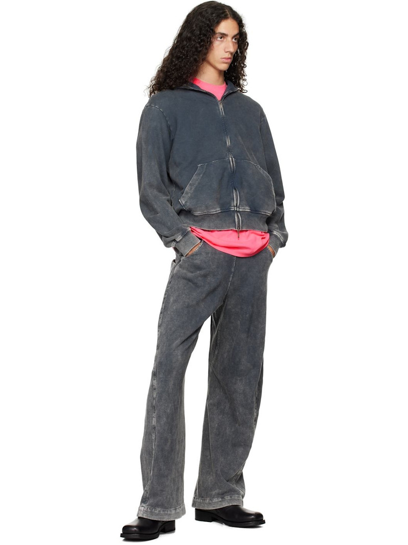 Omar Afridi Gray Shabby Full Zipped Hoodie outlook