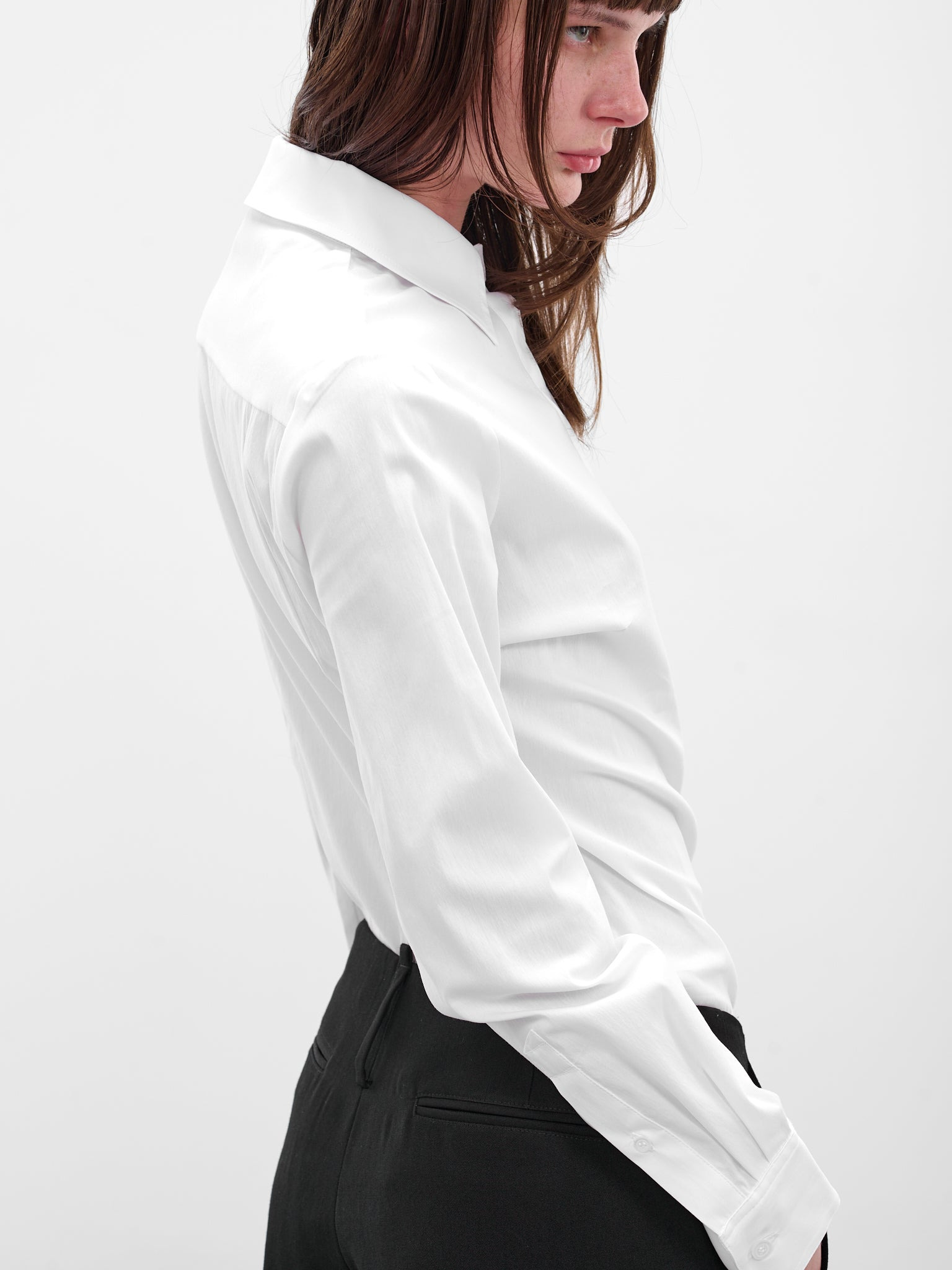 White Collared Shirt Bodysuit - 4