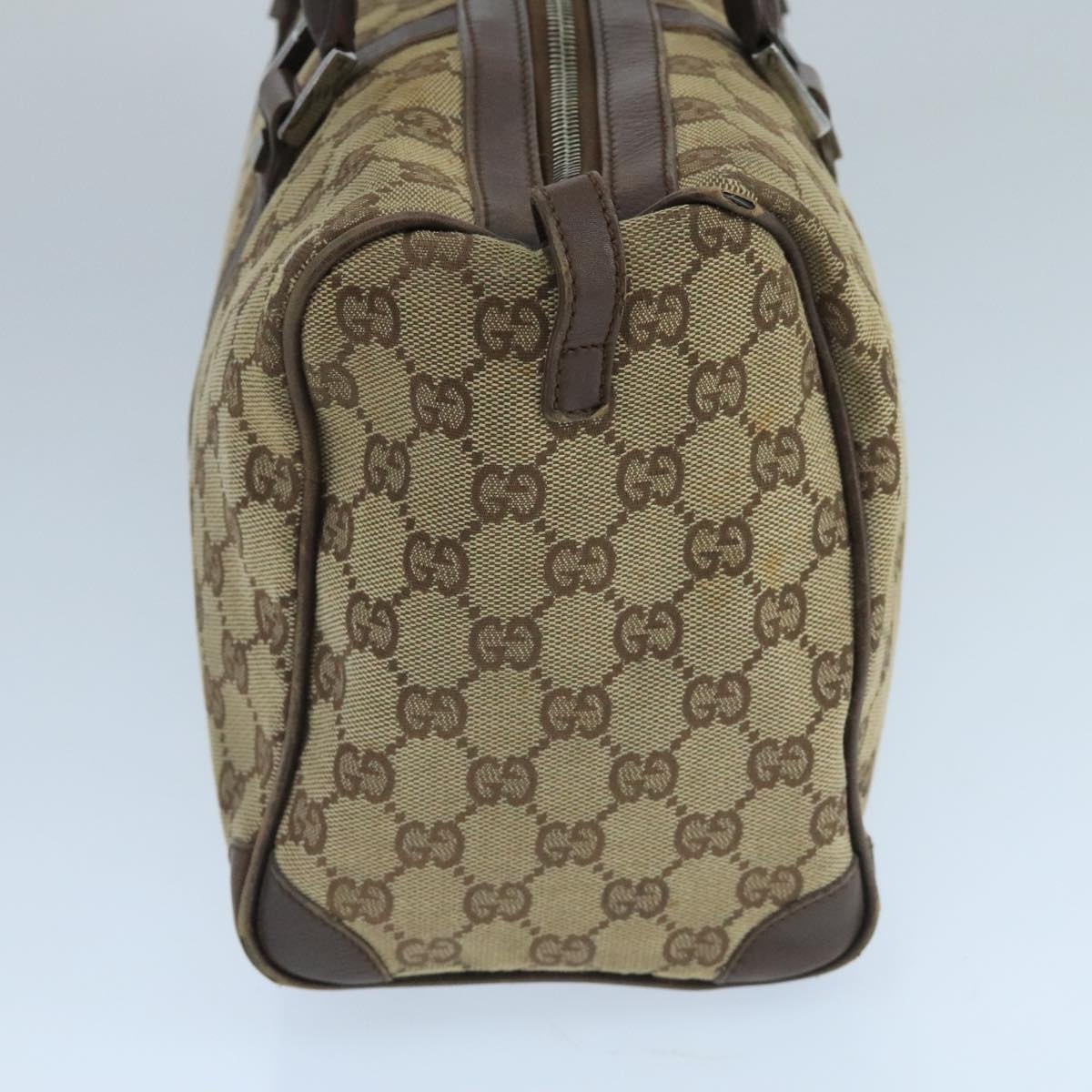 GUCCI GG Canvas Hand Bag Beige Brown Silver 000 000 - 5