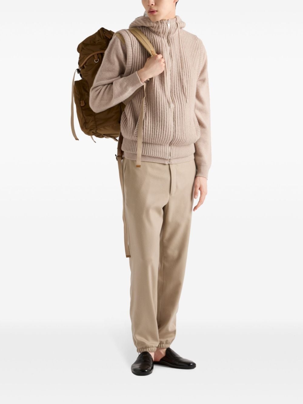 Cashmere hoodie vest - 2