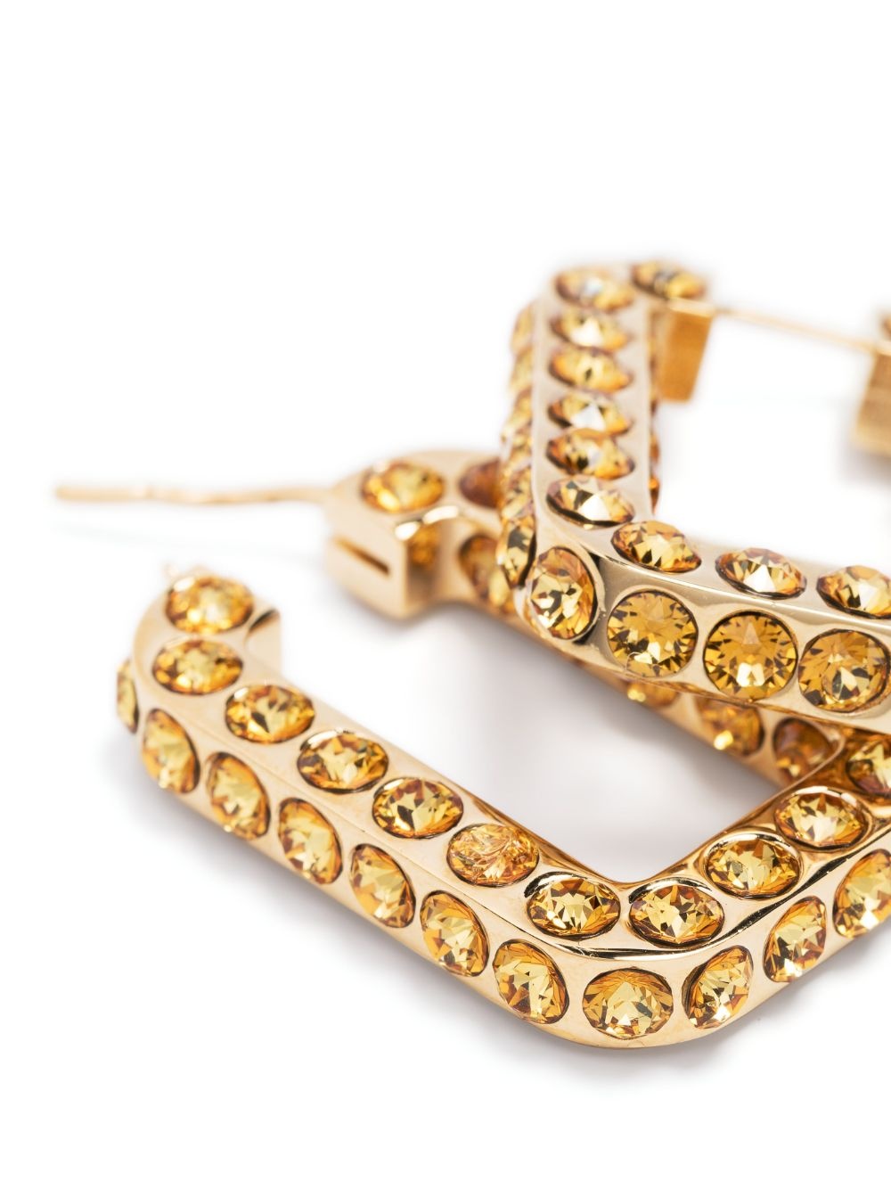 Charlotte crystal-embellished hoop earrings - 3