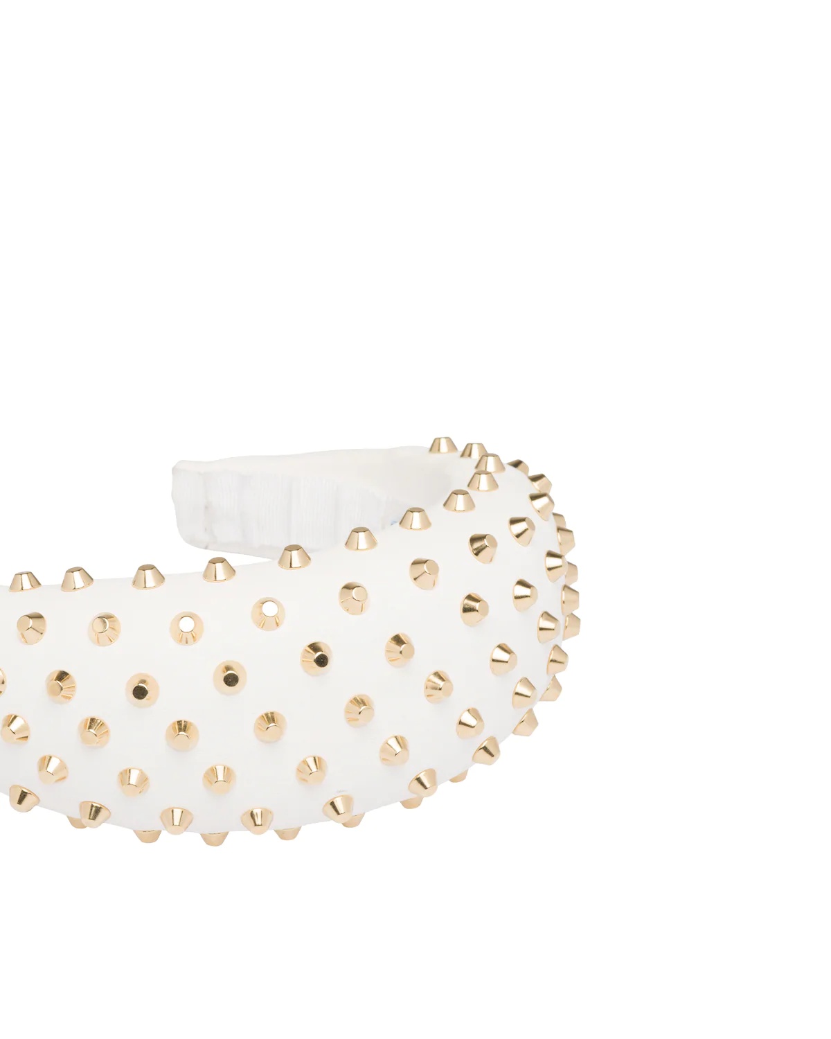 Studded nappa leather headband - 3