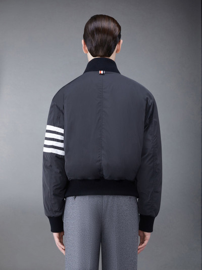 Thom Browne Poly Twill Rib 4-Bar Down Oversized Blouson Jacket outlook