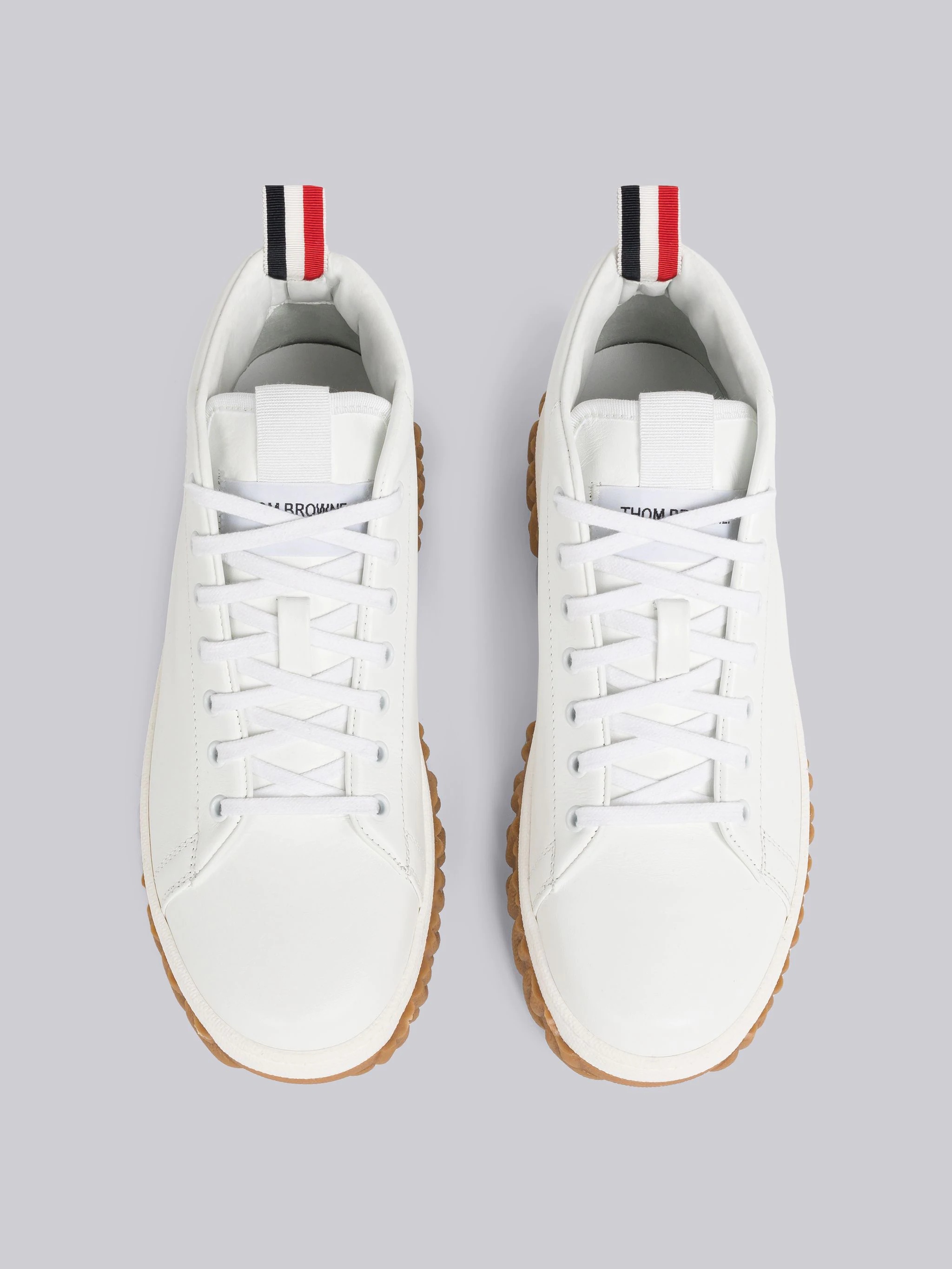 Cable Knit Sole Mid Top Court Sneaker - 4