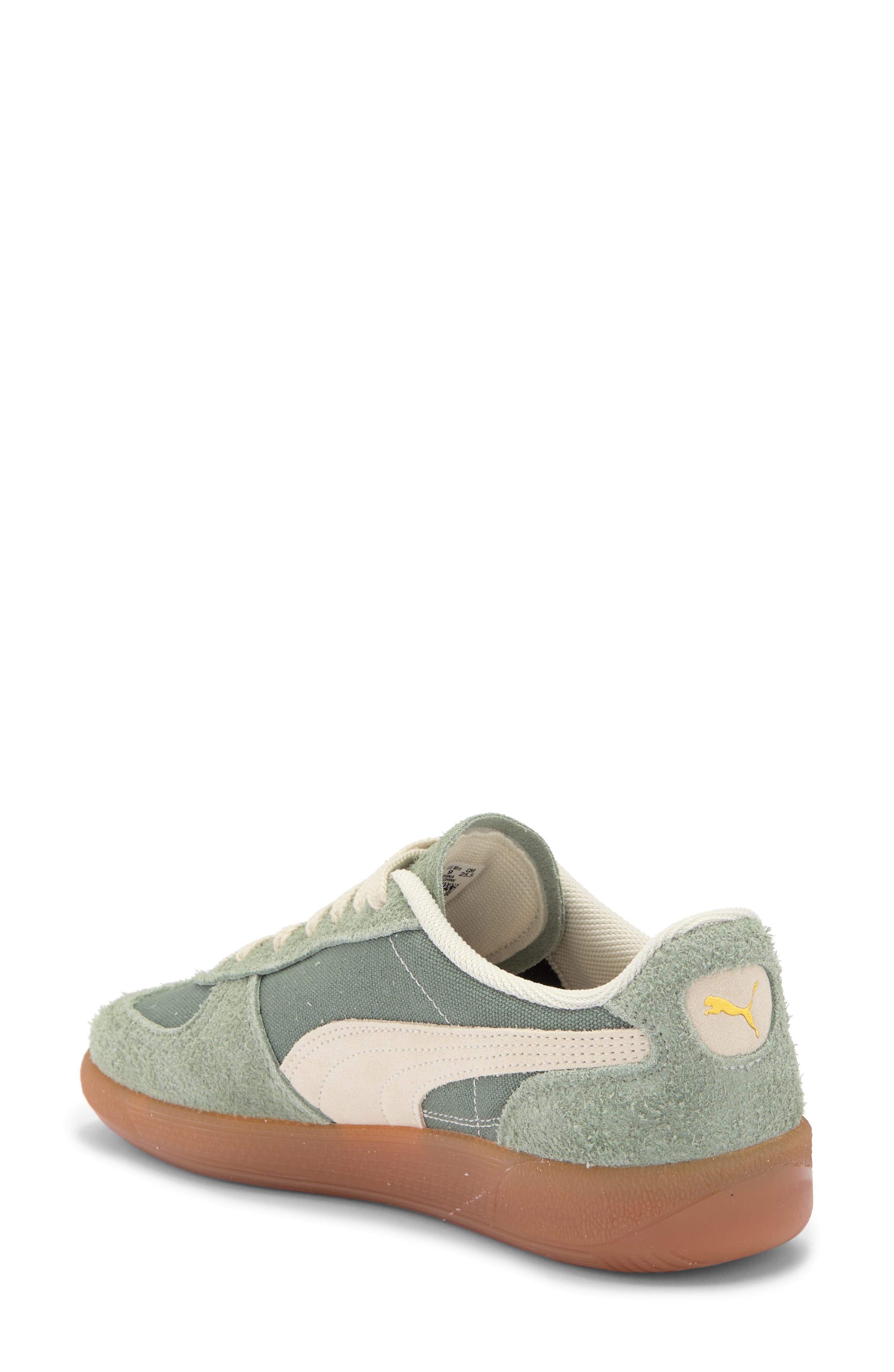 PUMA Palermo Vintage Sneaker in Green Moon-Alpine Snow at Nordstrom - 2