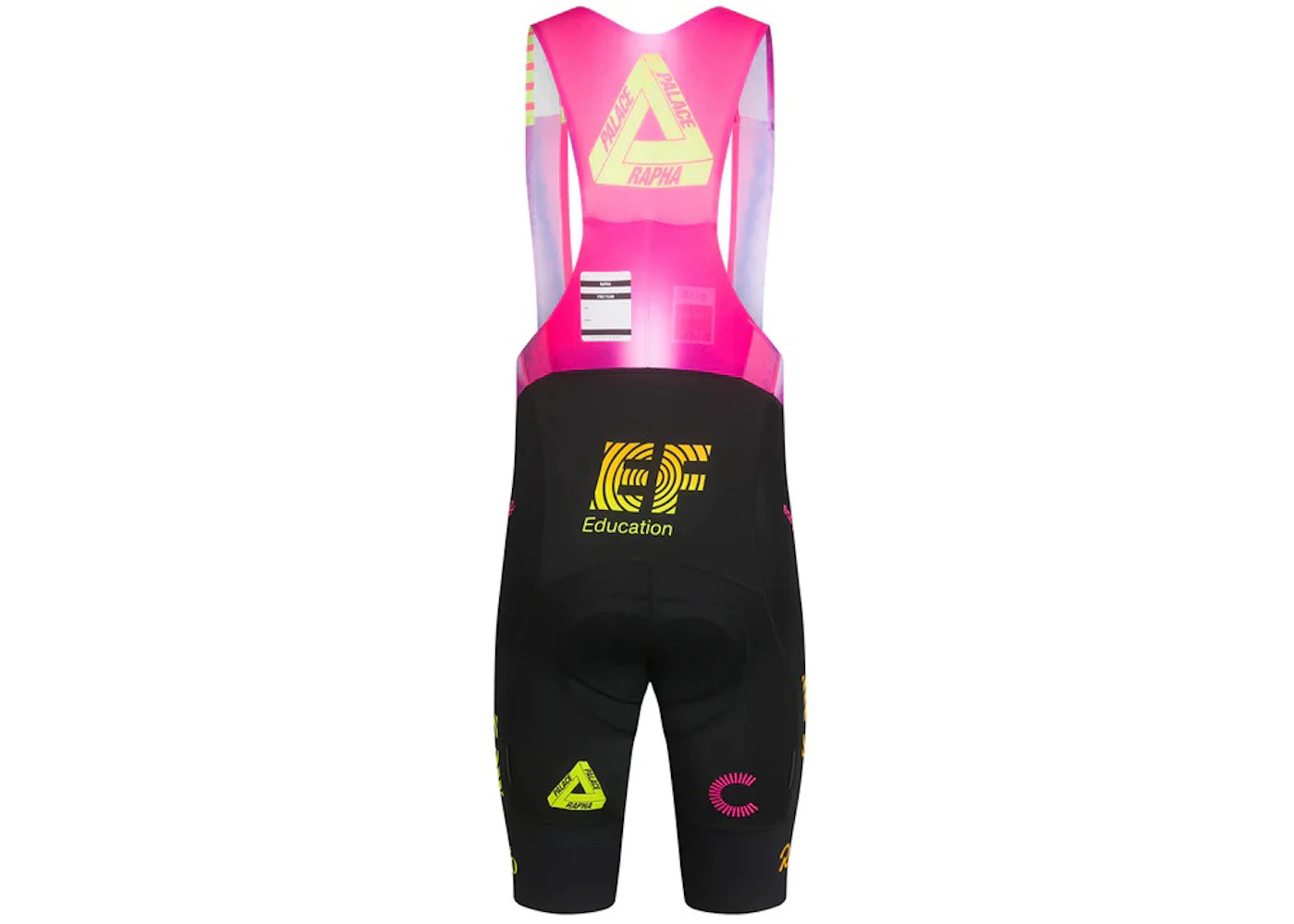 Palace x Rapha EF Education First Pro Team II Bib Shorts Pink/Black - 2