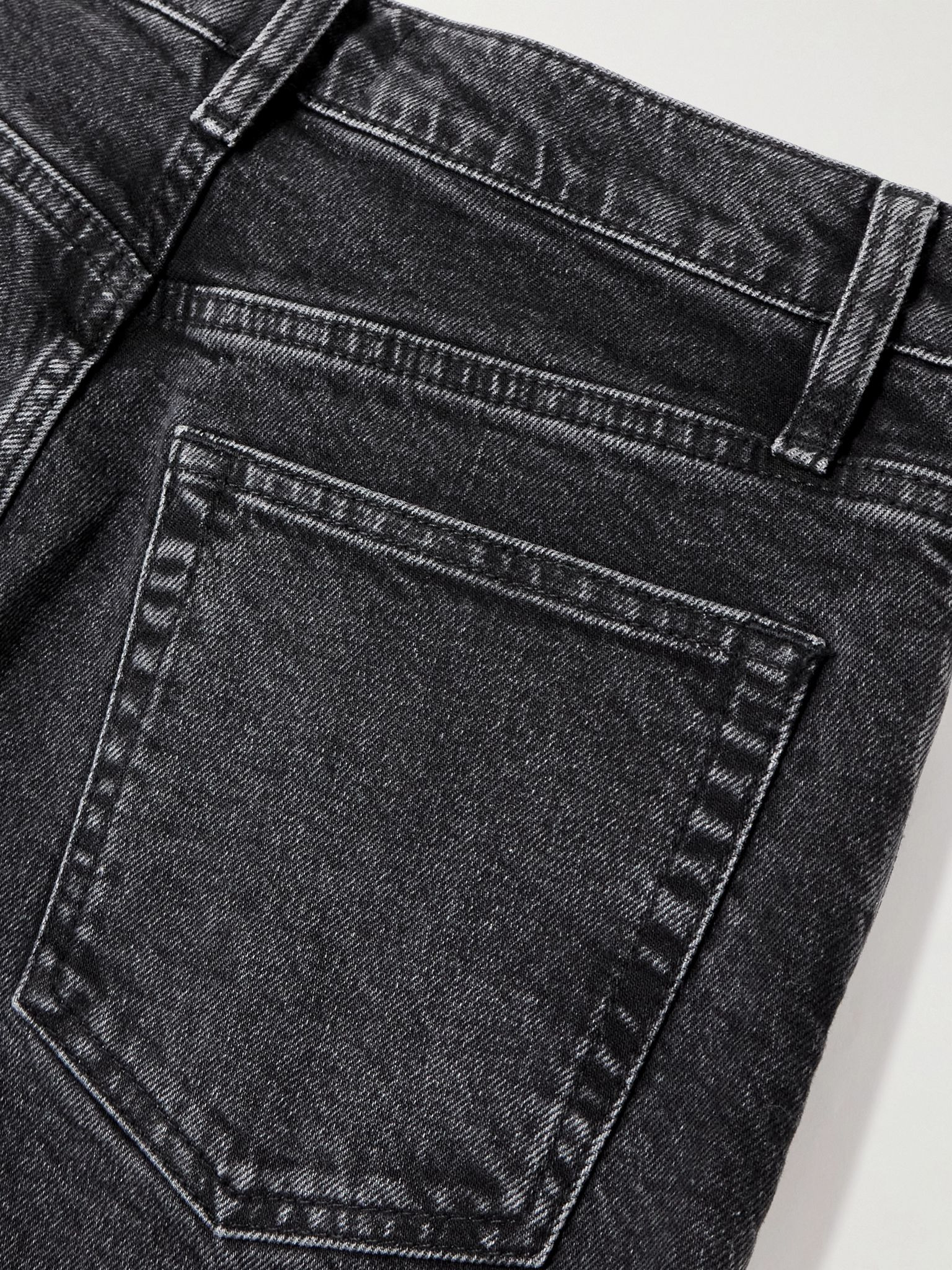 The Borrowed mid-rise straight-leg jeans Black - 6