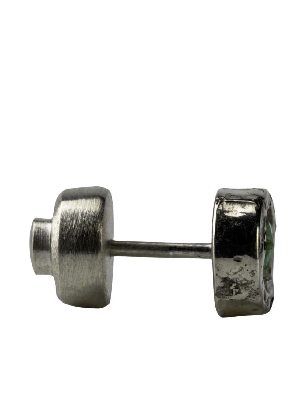 emerald-embellished stud earring - 3