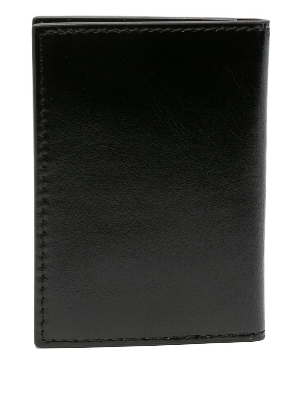 Orb-plaque leather wallet - 2