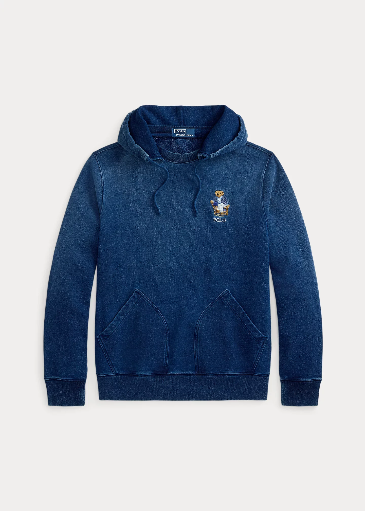 Polo Bear Indigo Terry Hoodie - 1