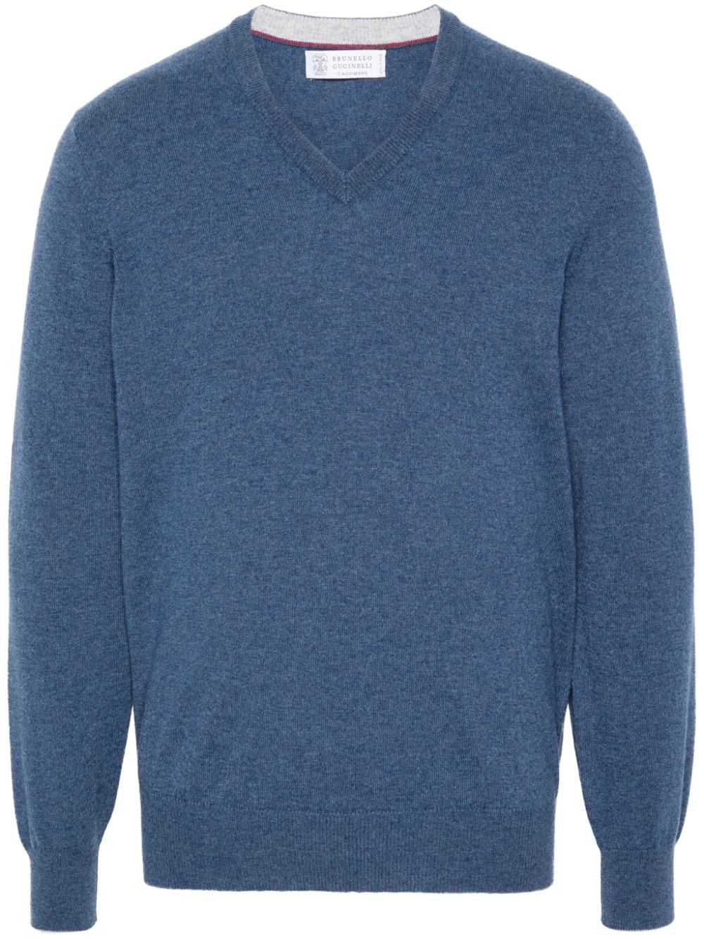 V-neck cashmere jumper - 1