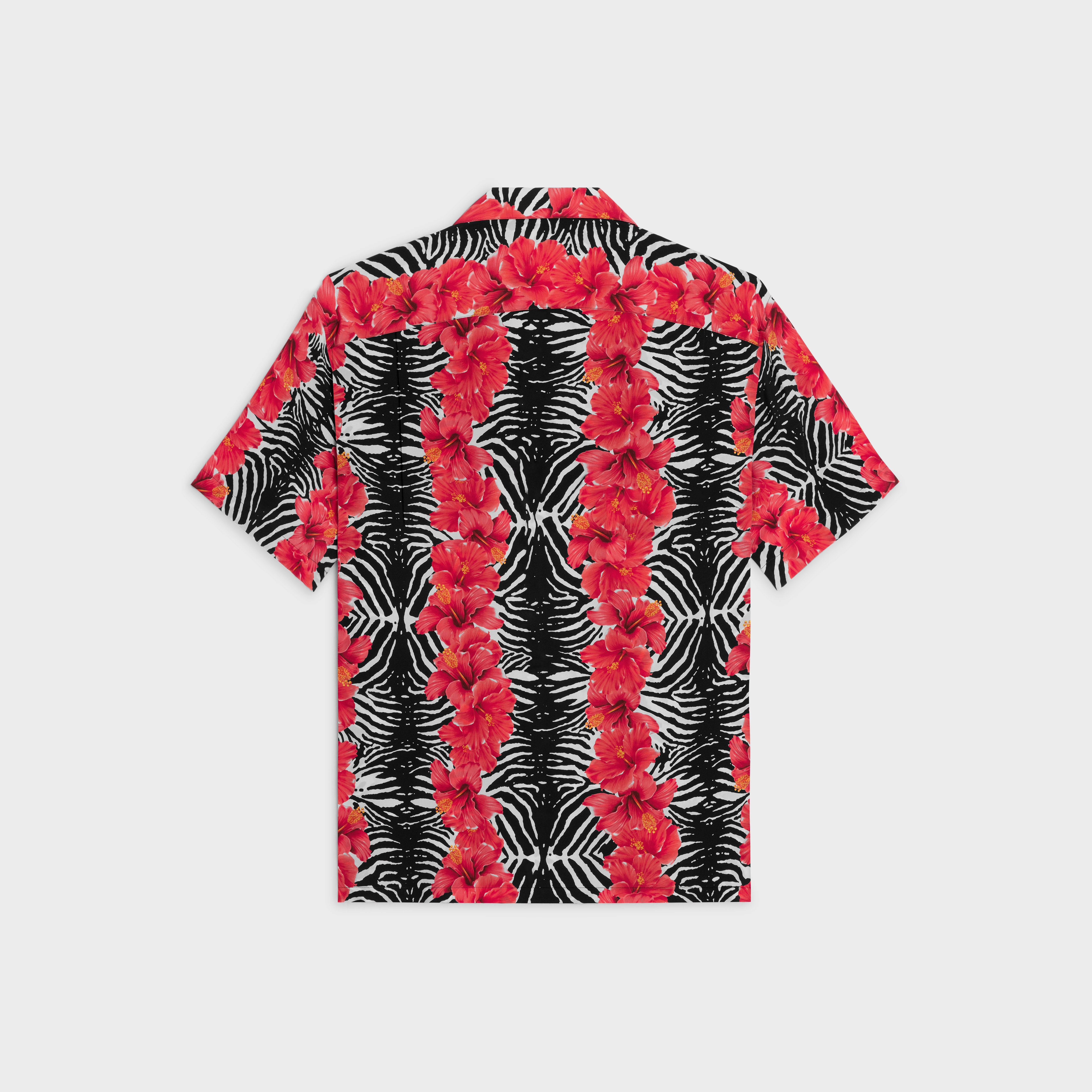 hawaiian shirt in crepe de chine - 2