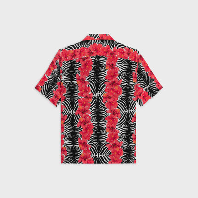 CELINE hawaiian shirt in crepe de chine outlook