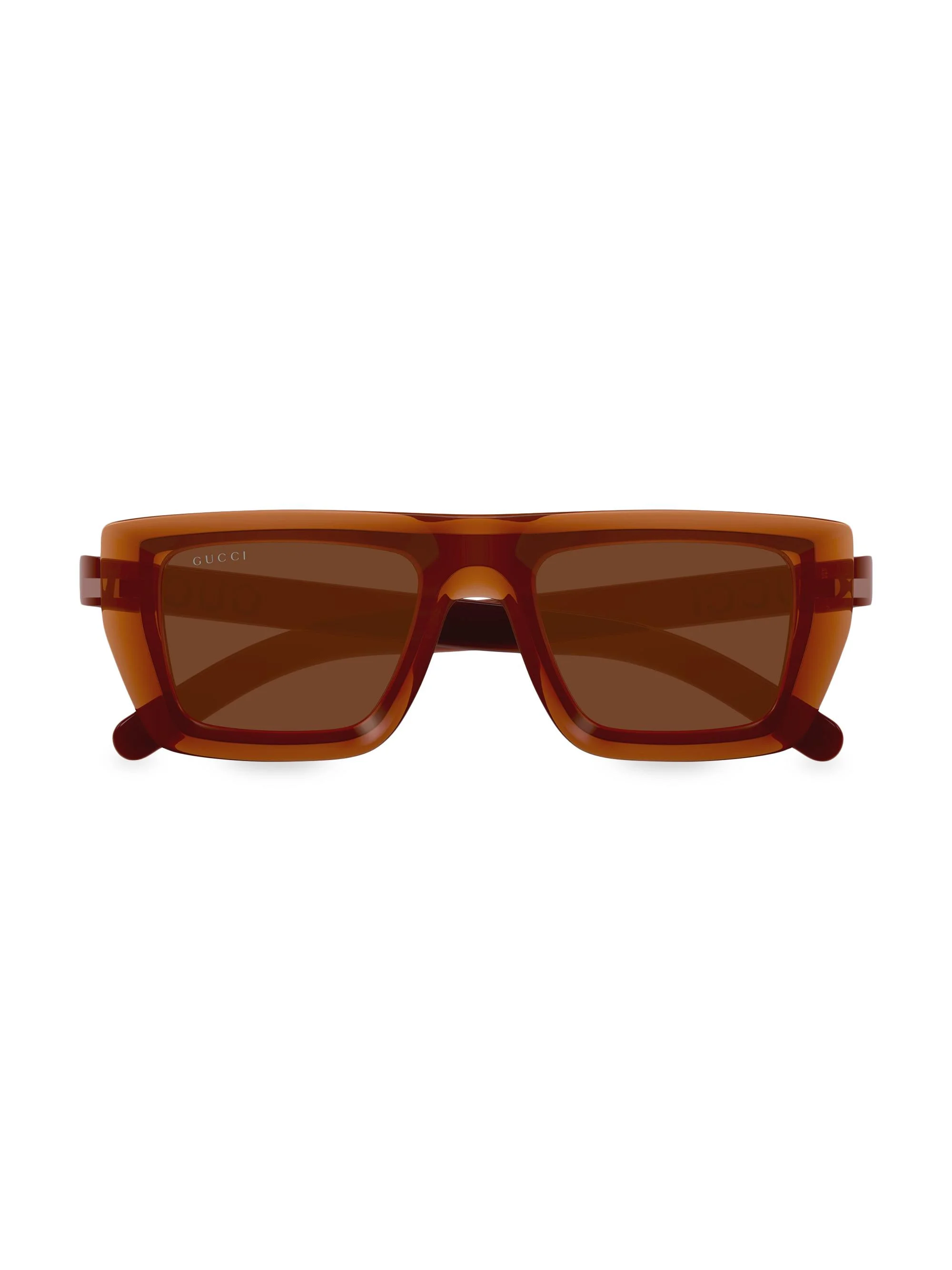 Men's Sunset Boulevard GG1723S 51MM Rectangular Sunglasses - Brown Caramel - 1