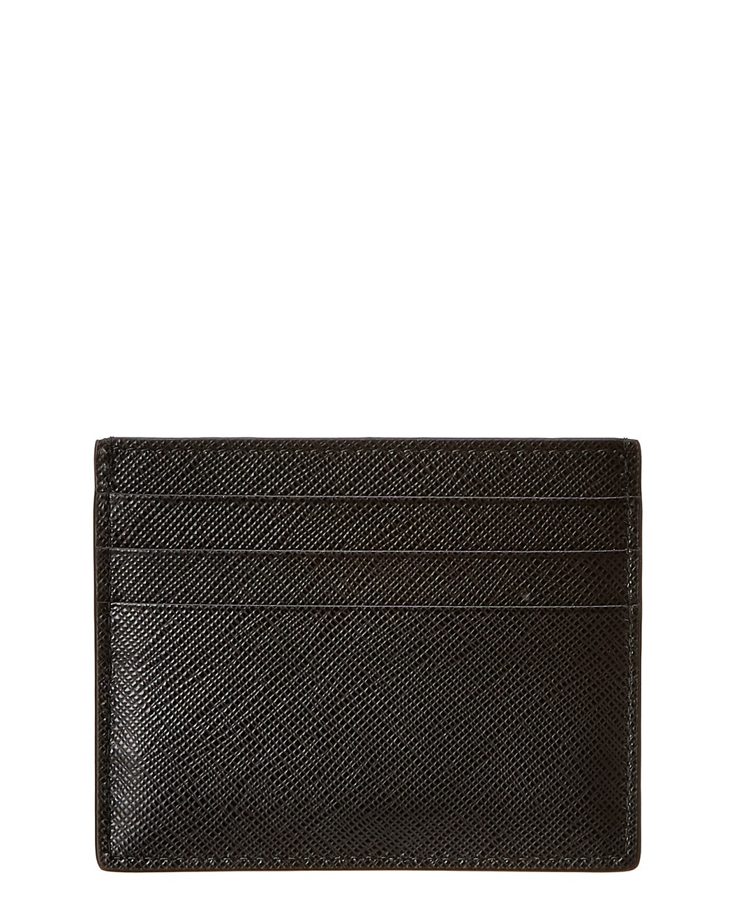 Prada Logo Saffiano Leather Card Case - 2