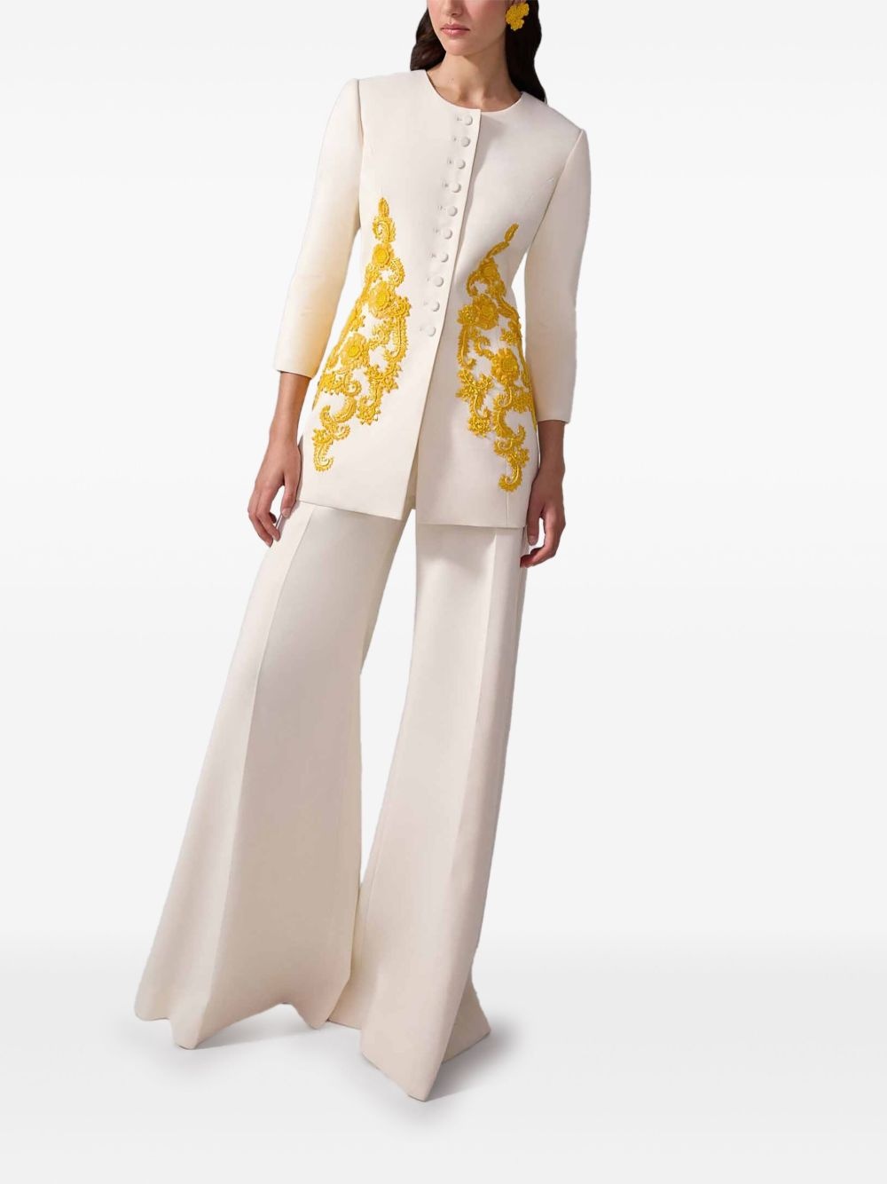 high-waist palazzo pants - 4
