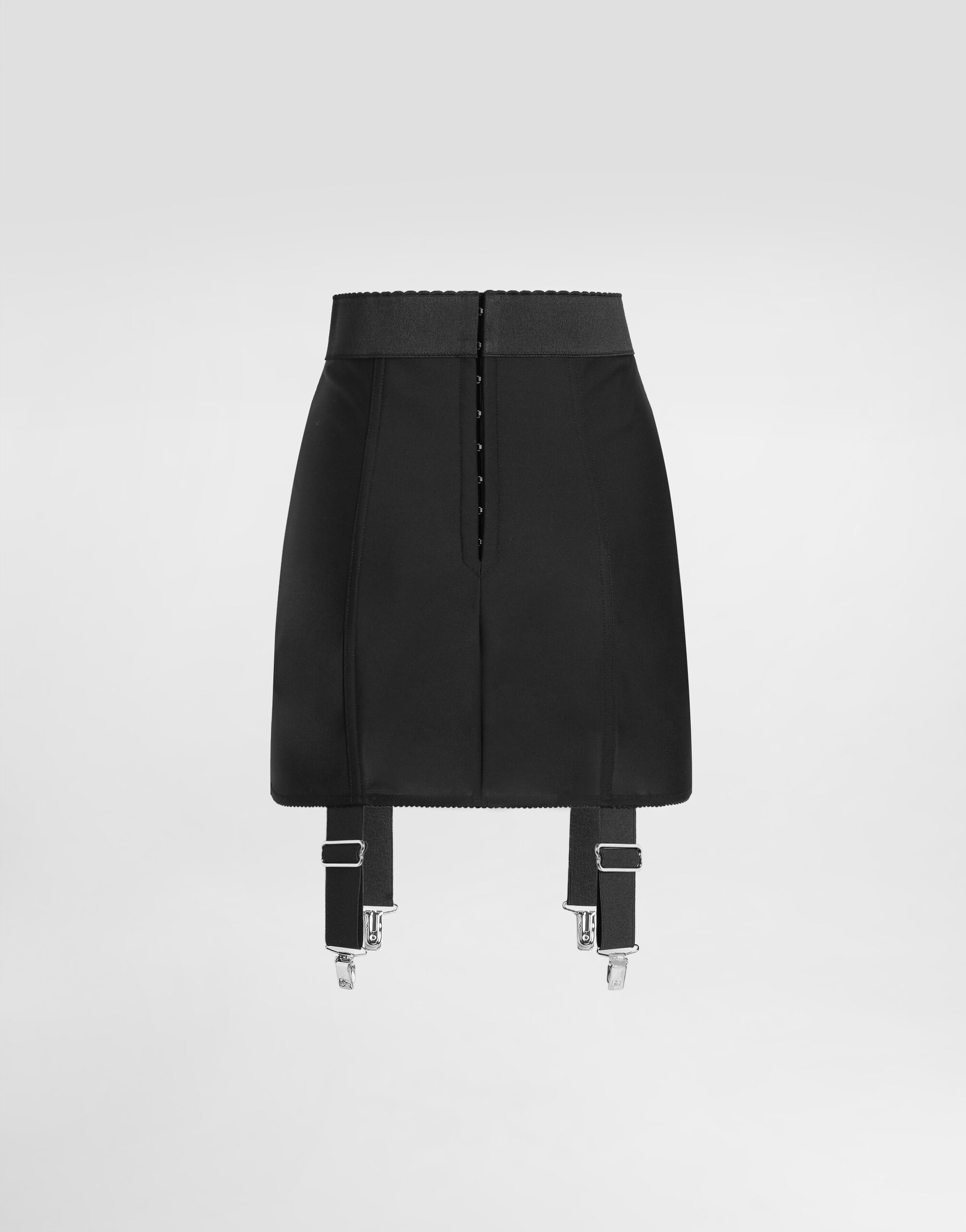 Short marquisette corset skirt with garters - 6