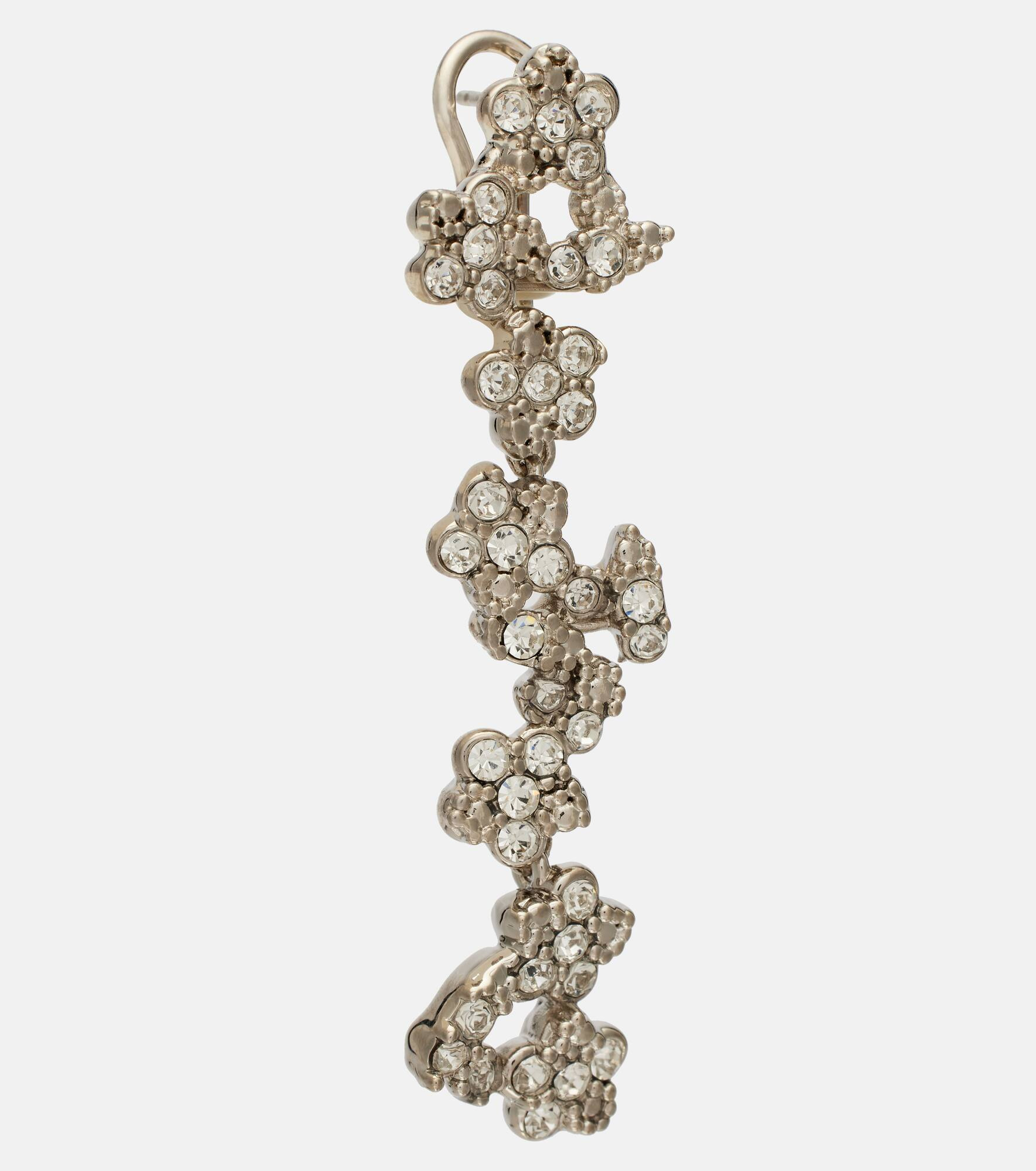 Crystal-embellished drop earrings - 2