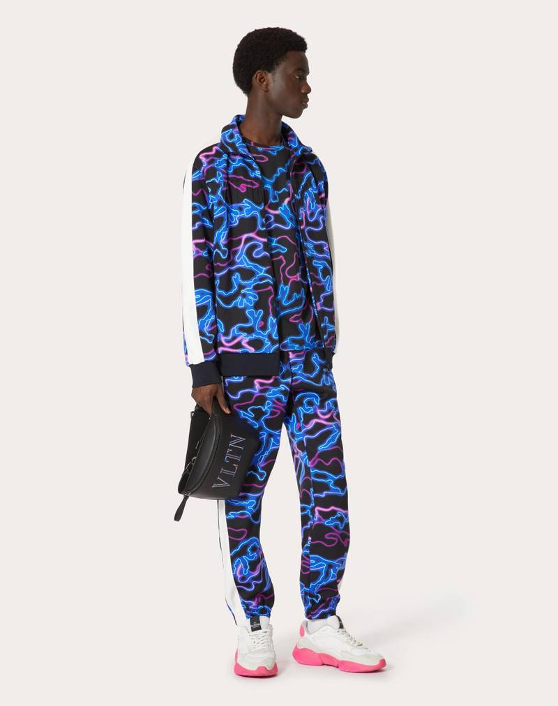 Valentino T-SHIRT WITH NEON CAMOU PRINT outlook