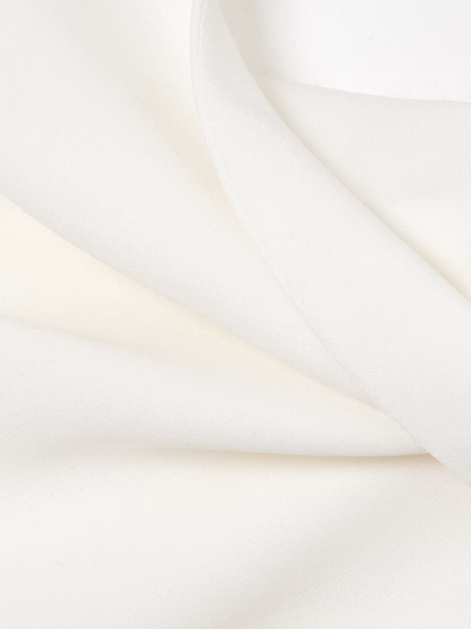 Violetta asymmetric paneled silk-crepe gown White - 4