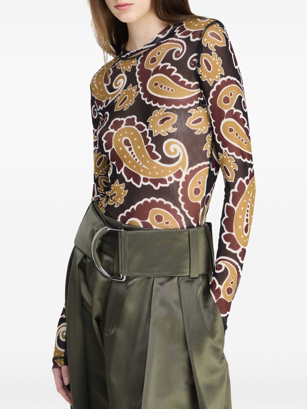 paisley-print top - 4