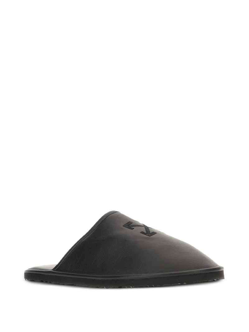 Off-White logo slippers outlook