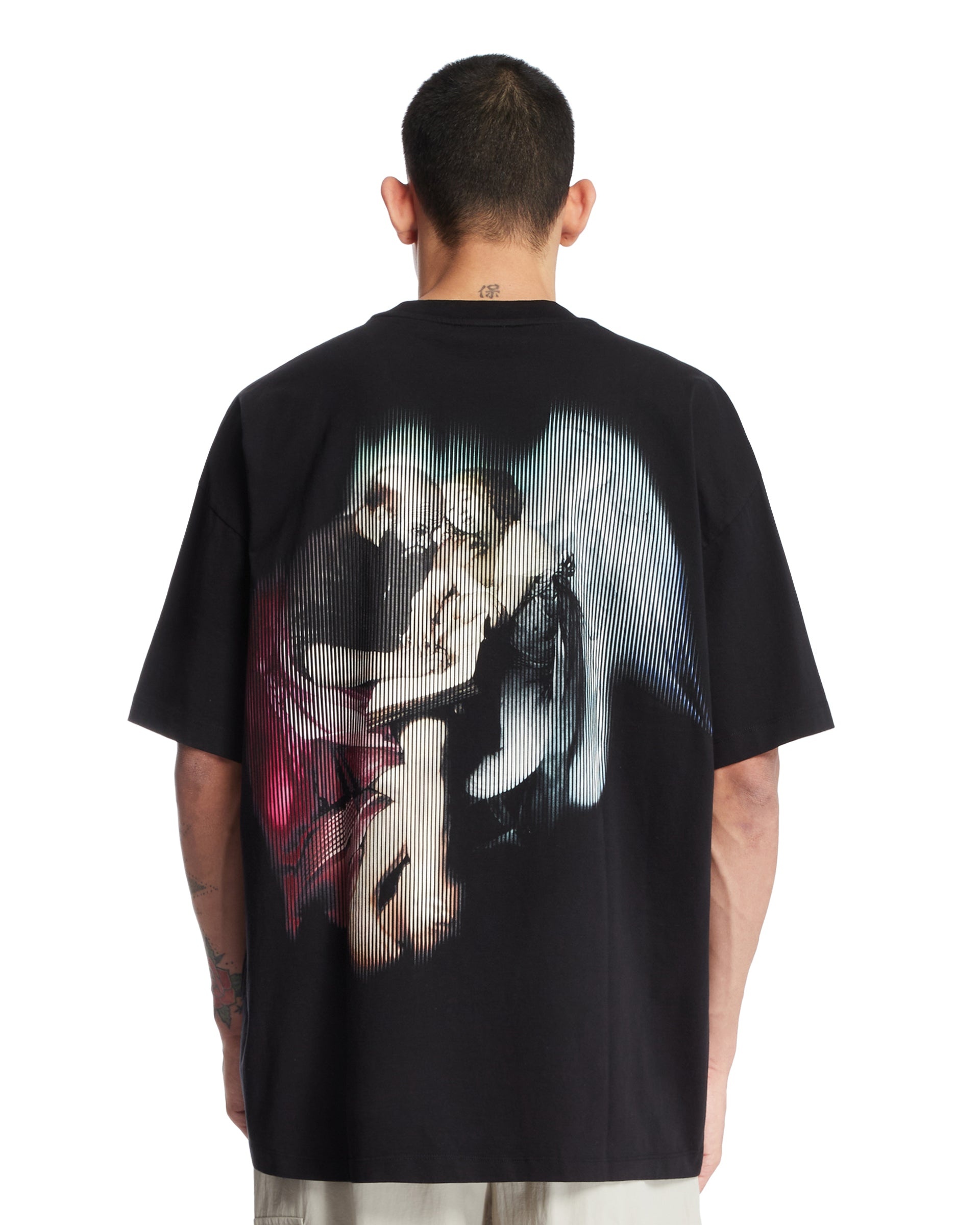 Black Cotton T-Shirt with Logo - 3