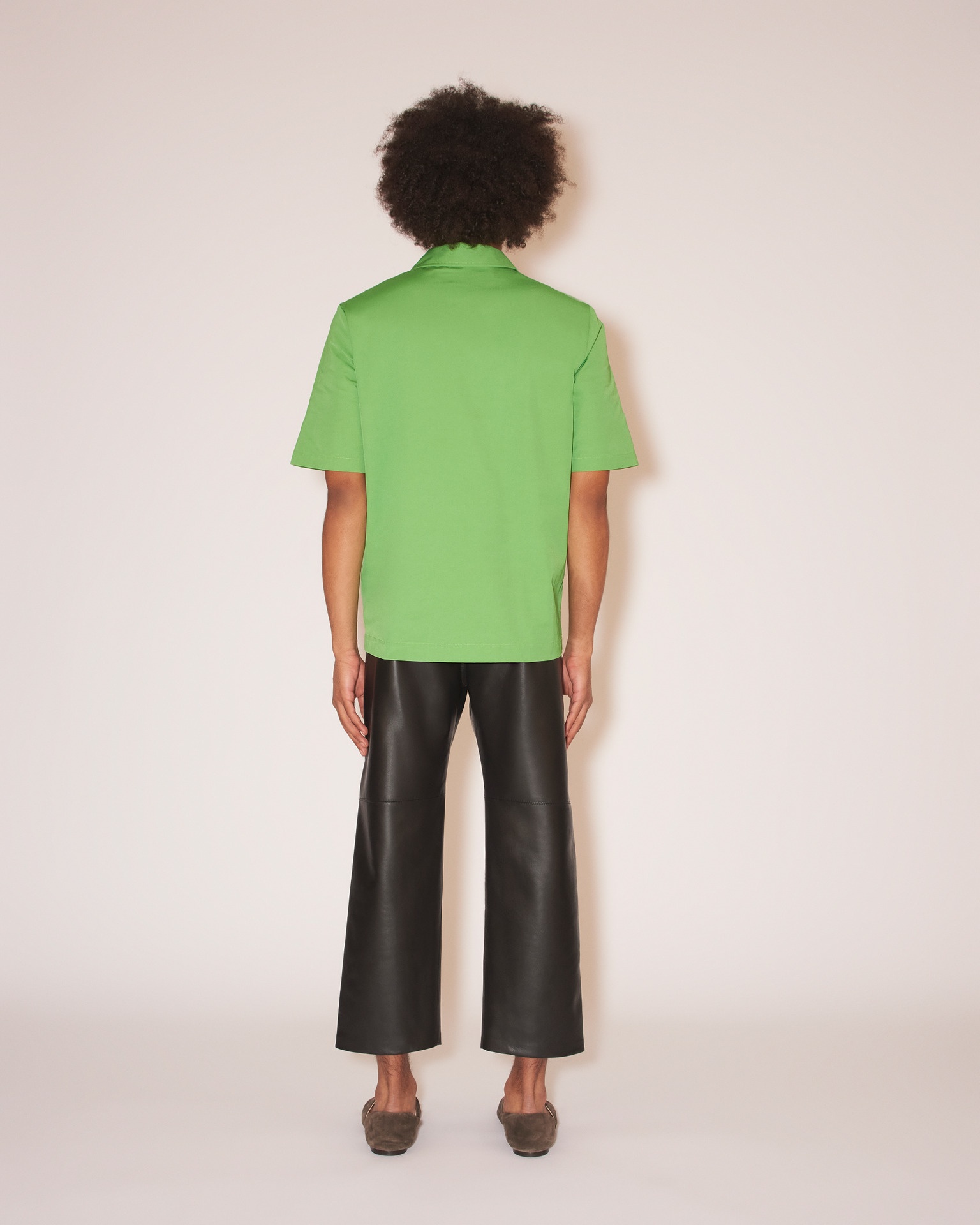 BODIL - Tech twill shirt - Green - 5