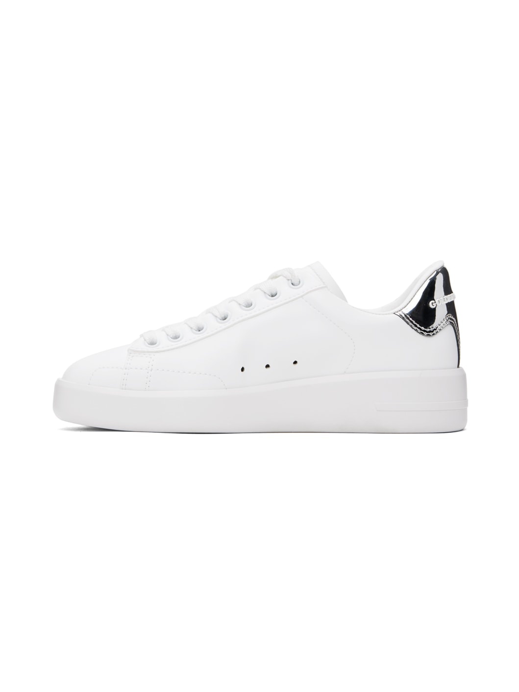 White & Silver Bio-Based Purestar Sneakers - 3