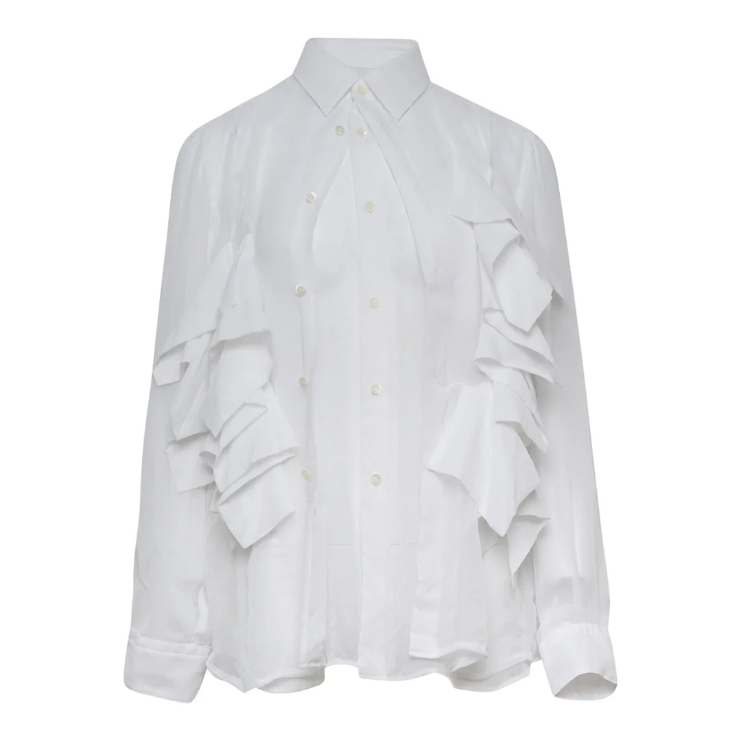 Polyester Georgette Thin Garment Shirt - 1