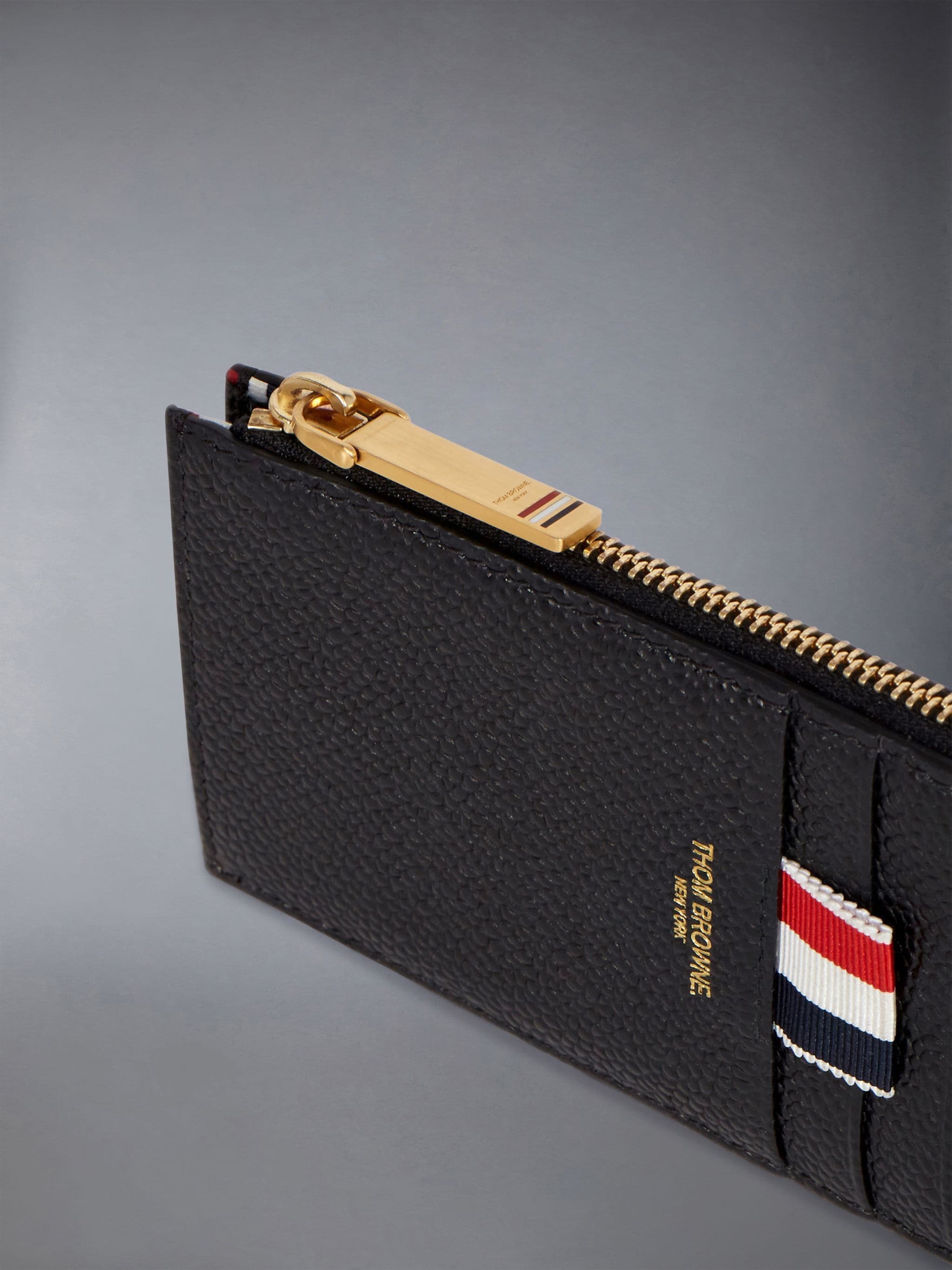 half-zip leather wallet - 3