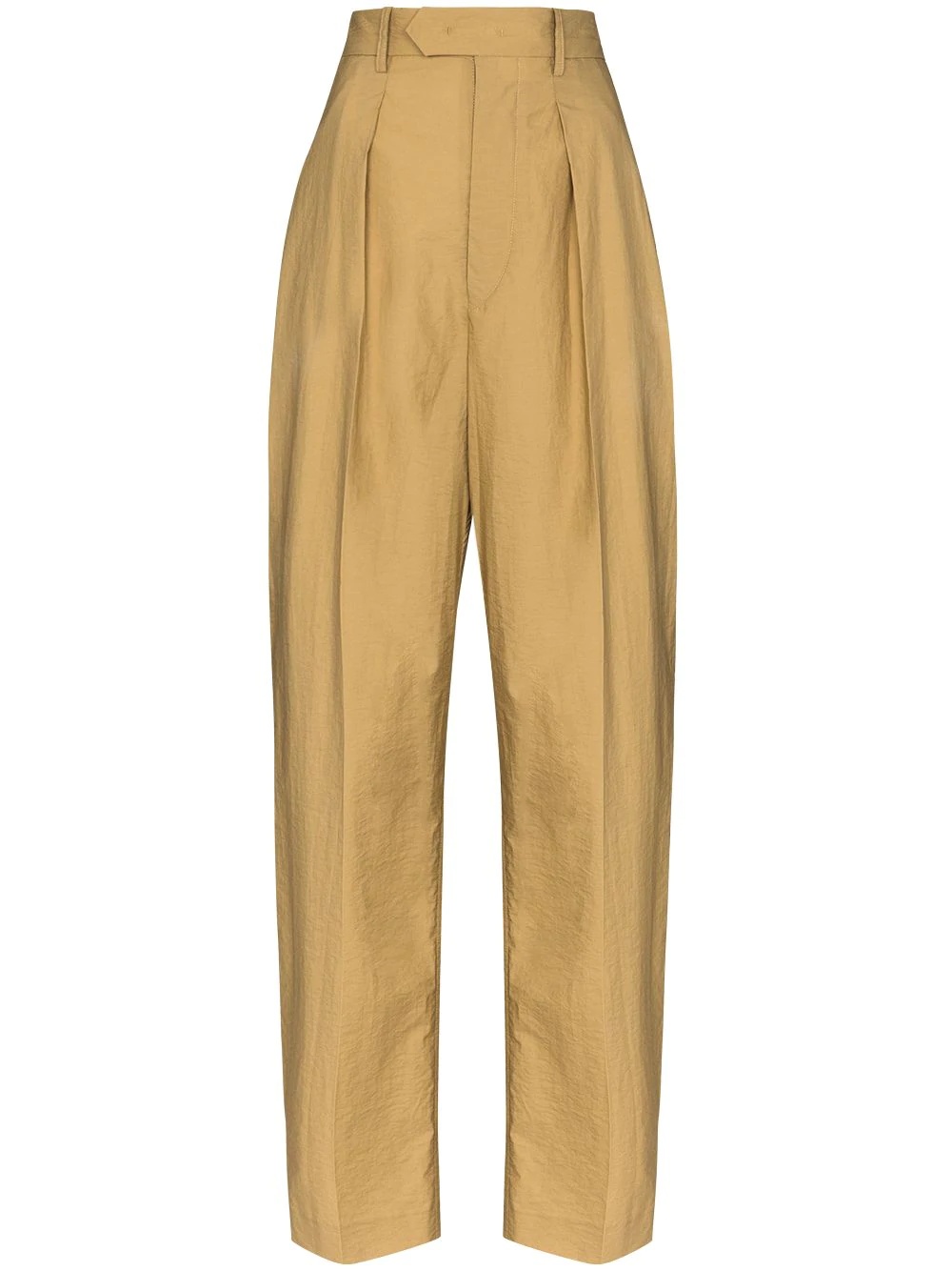 high waist tapered trousers - 1