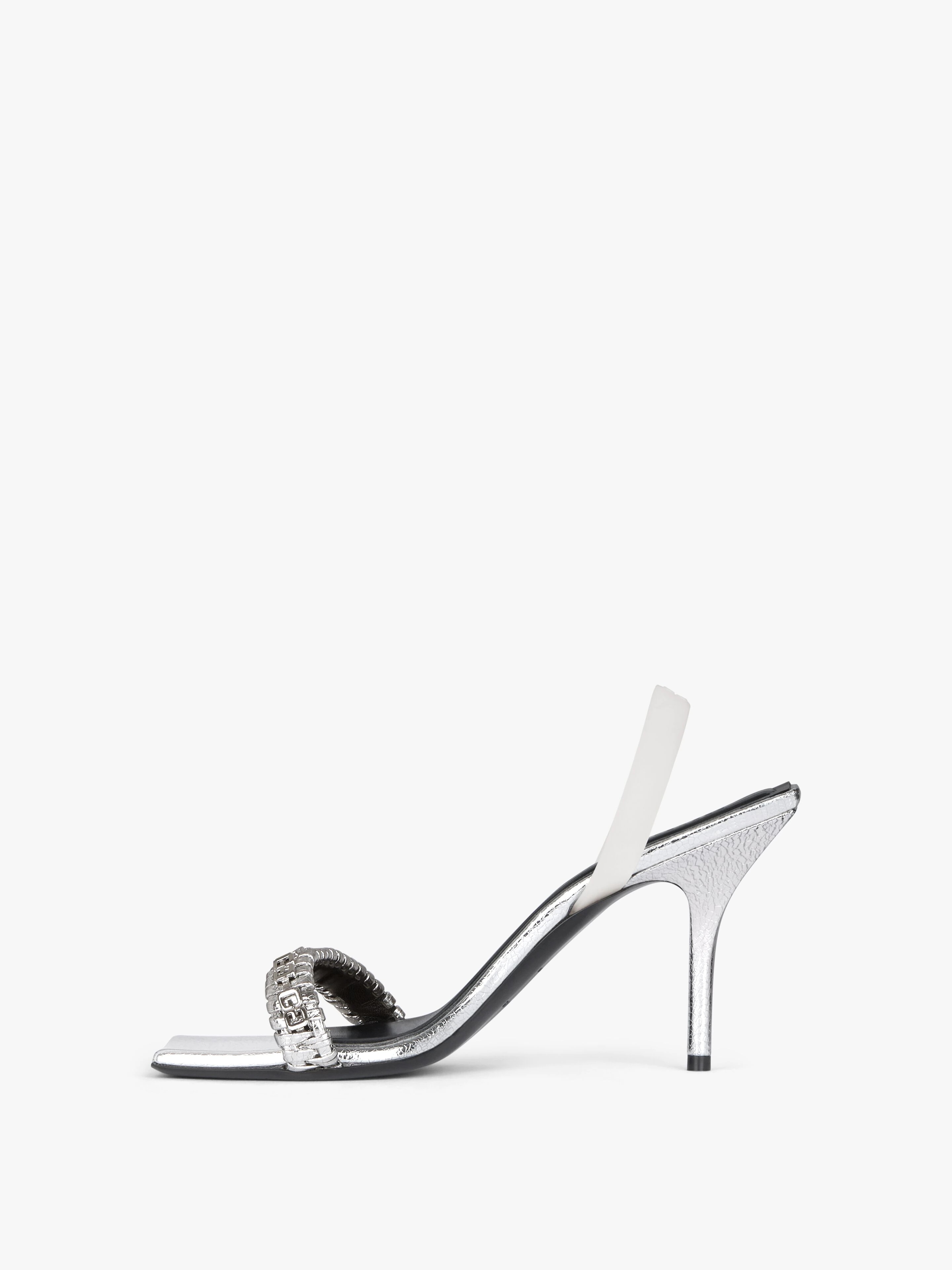 G WOVEN SANDALS IN LEATHER - 3