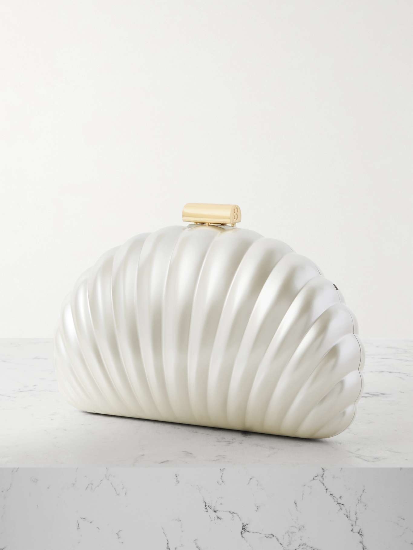 Monet resin clutch Ivory - 3
